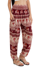 Joob Boho Pants For Women Hippie Harem Women's Yoga – Comfy - Crimson