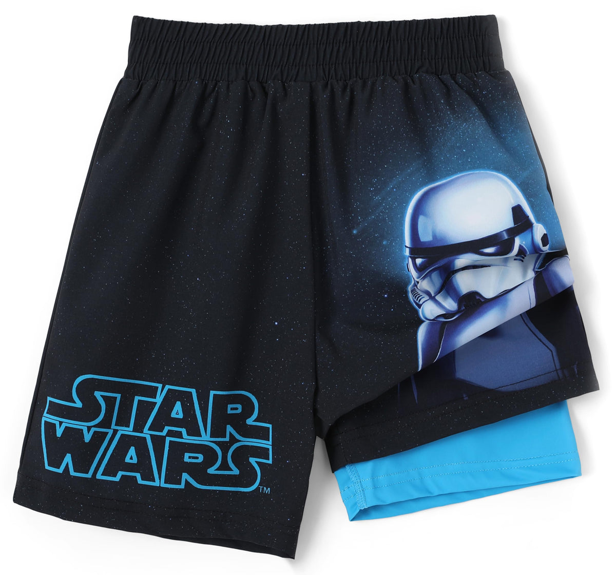 Disney Marvel Star Wars Boys Rash Guard Swim Trunks Compression Liner Summer Swim Shorts UPF 50+Swimming Trunks Surf Bathing Suit Sea Swimsuit Avengers Swimwear Pool Party Black Board Shorts 6-7 Years