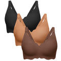 Women's Angelhood for Breastfeeding 3 Pack Seamless Nursing Bra
