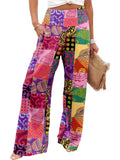 Jzc Palazzo Pants For Women Comfy Flowy Women's Capri Summer Loose