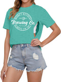 Uniqueone Comfort Breastfeeding Shirts for Women's Zip Nursing Tops Casual Distressed Acid Washed Maternity Tees Intimates