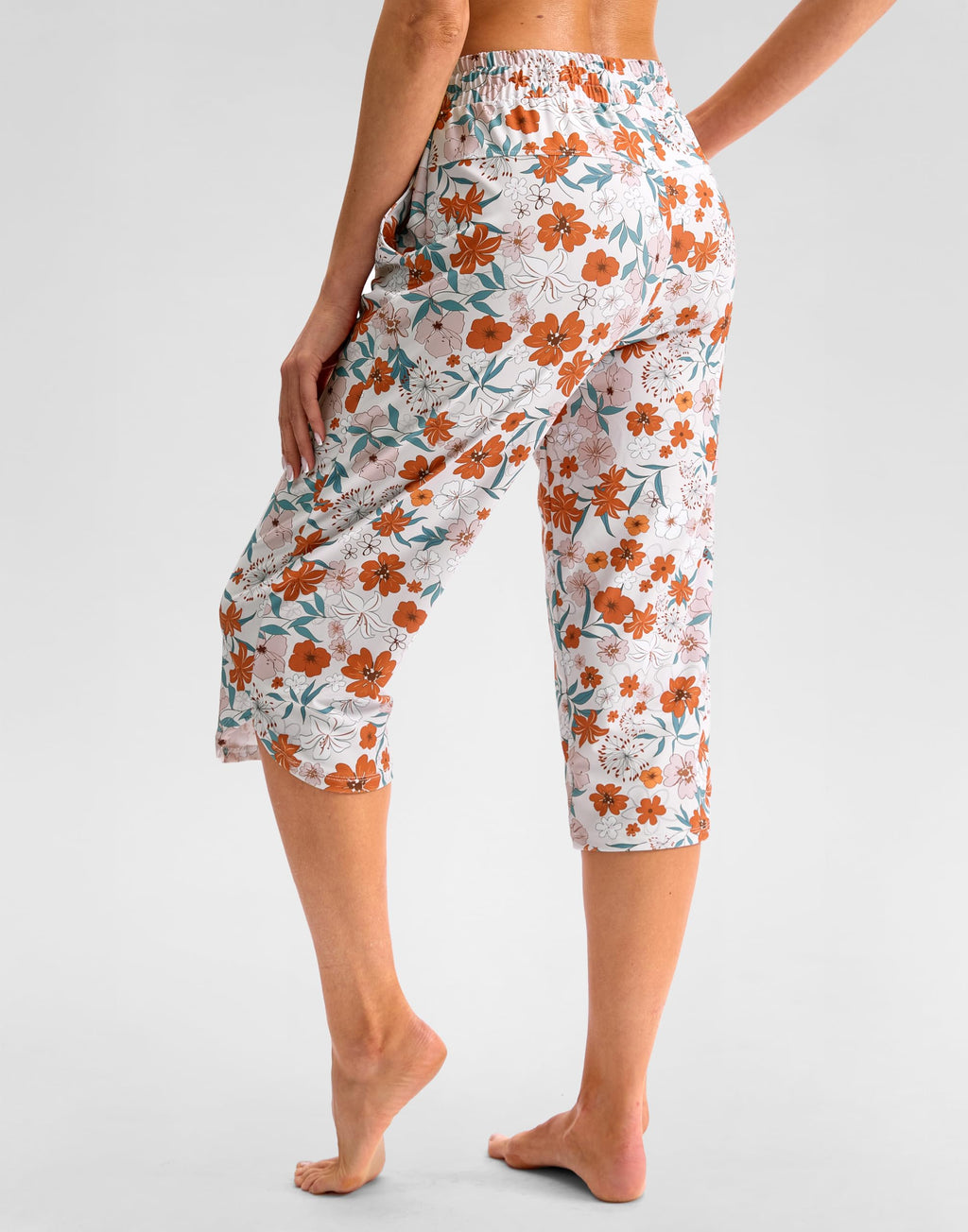 Viodia Women's 18" Modest Swim Capris Pants With Pockets - Style 4