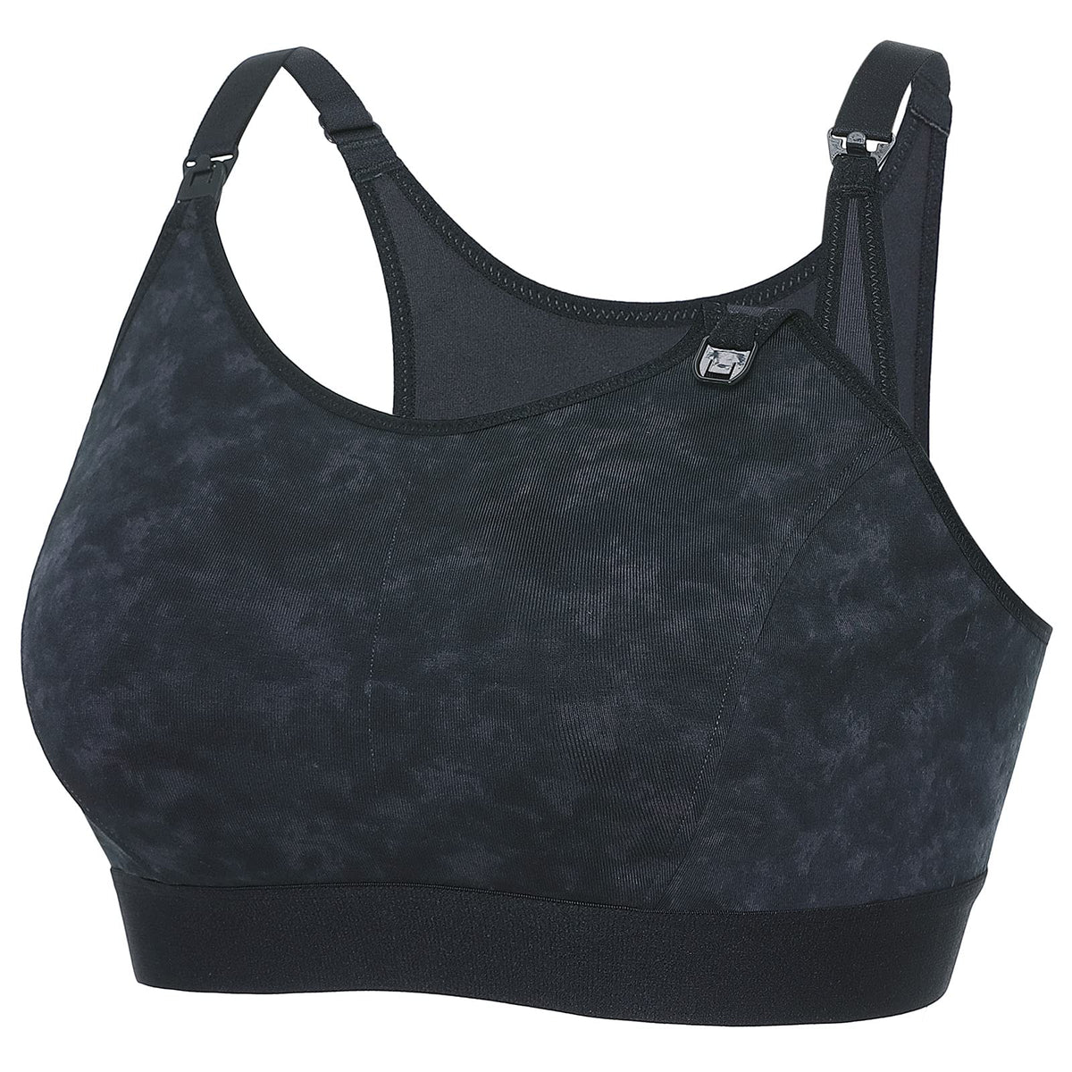 Women's Gratlin Cotton for Breastfeeding Smoke Fills The Air (dark Grey) Xx-large Nursing Bra