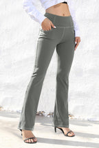 Vooveeya Women's Bootcut Leggings Bootleg Yoga Pants - Style 251