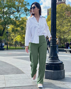 Promover Wide-Leg Sweatpants For Women Dark Forest Green S Petite