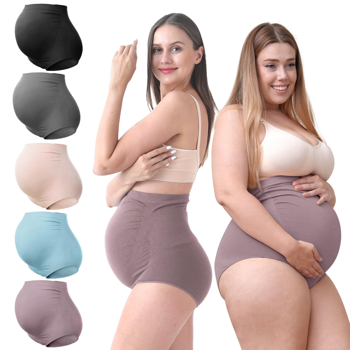 Women's Sunnybuy Maternity High Waist Pregnancy Seamless Soft Panties