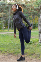 Chrleisure Leggings With Pockets For Women High-Waisted Tummy Control