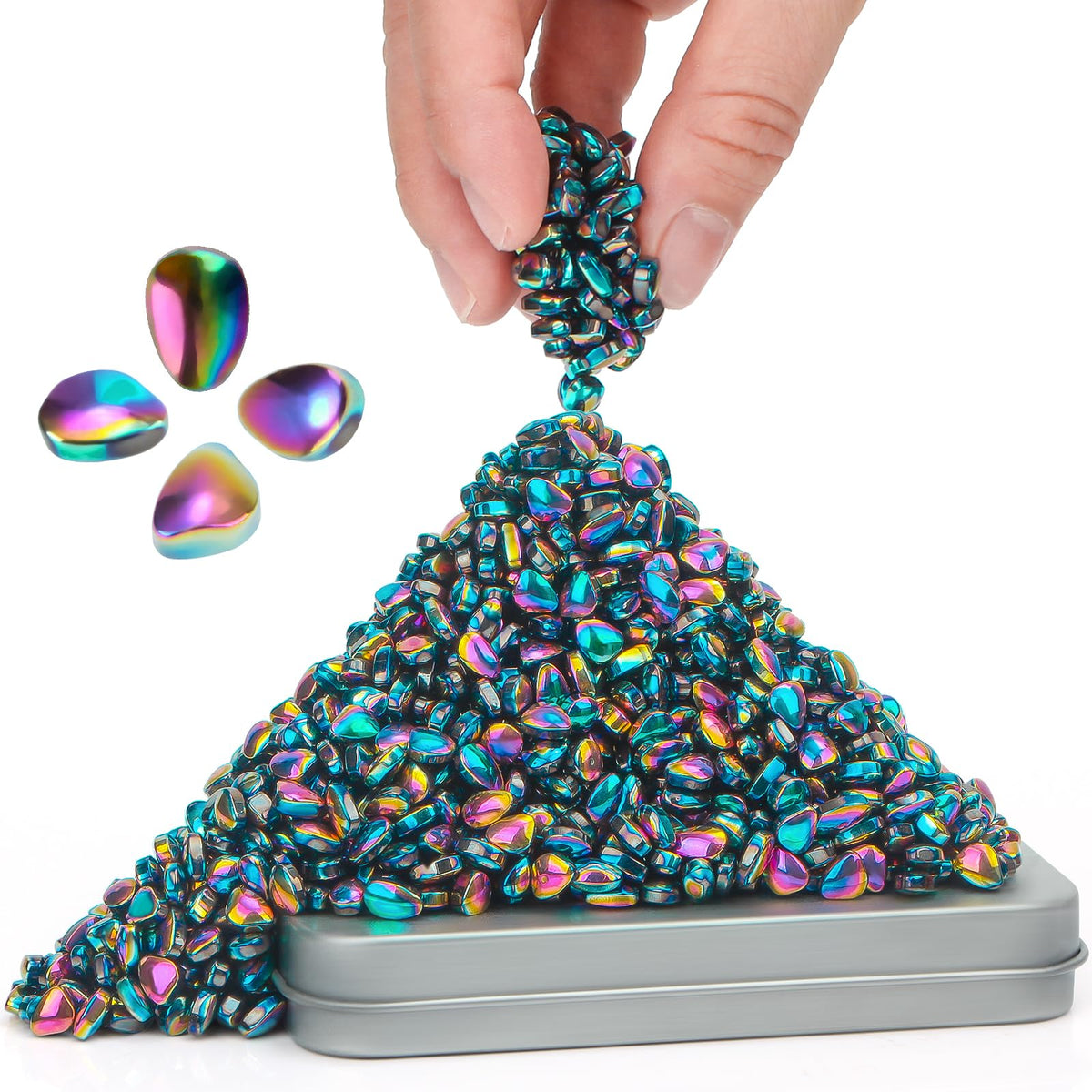 500+ Original Ferrite Putty Colorful, Sensory Stones, Adult Fidget Stress Relief Desk & Office Item, Ferrite Stones Stocking Stuffers Gifts
