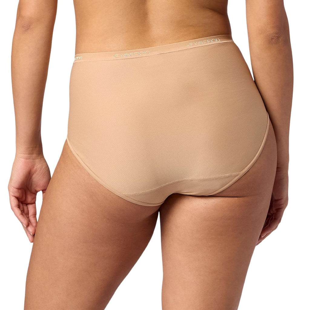 ExOfficio Women’s Give-N-Go 2.0 Full Cut Brief - Travel Underwear, Breathable, Durable, Easy to Clean, Cafe, Medium