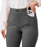Vimpep Straight-Leg Yoga Dress Work Pants Women Pull On - Style 64
