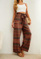 Iwollence Unique Adjustable Knot Palazzo Pants Women - Style 14