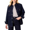 Amazon Essentials Women's Oversized-fit Heavyweight Denim Shirt Jacket, Rinse Wash, Medium - Rinsed