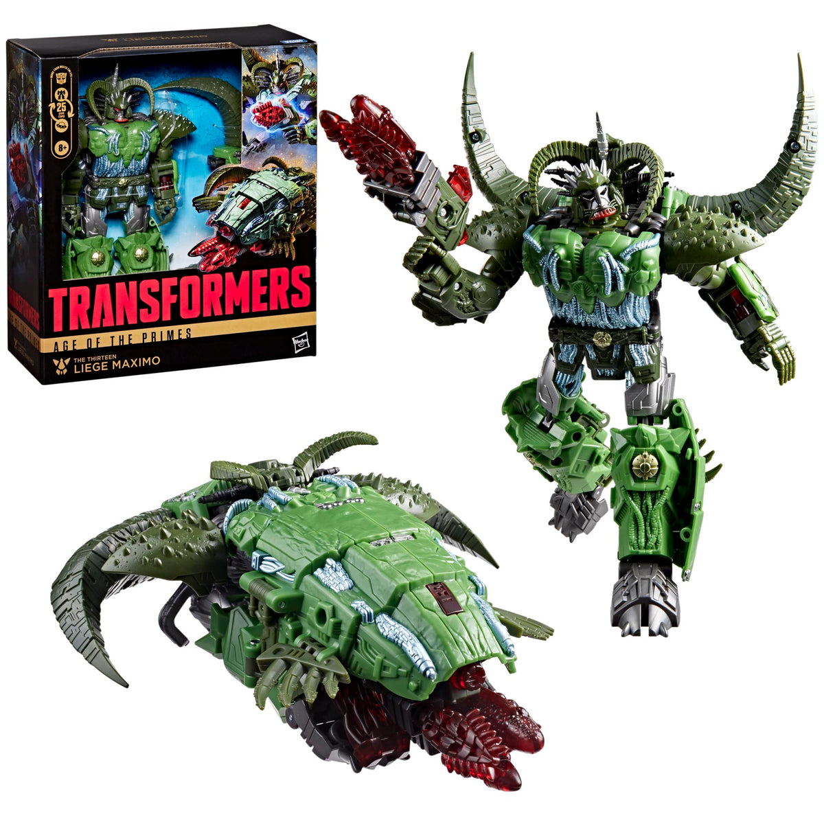 Transformers Age of the Primes The Thirteen Liege Maximo, Leader Class 8.5-Inch Converting Action Figure for Ages 8+