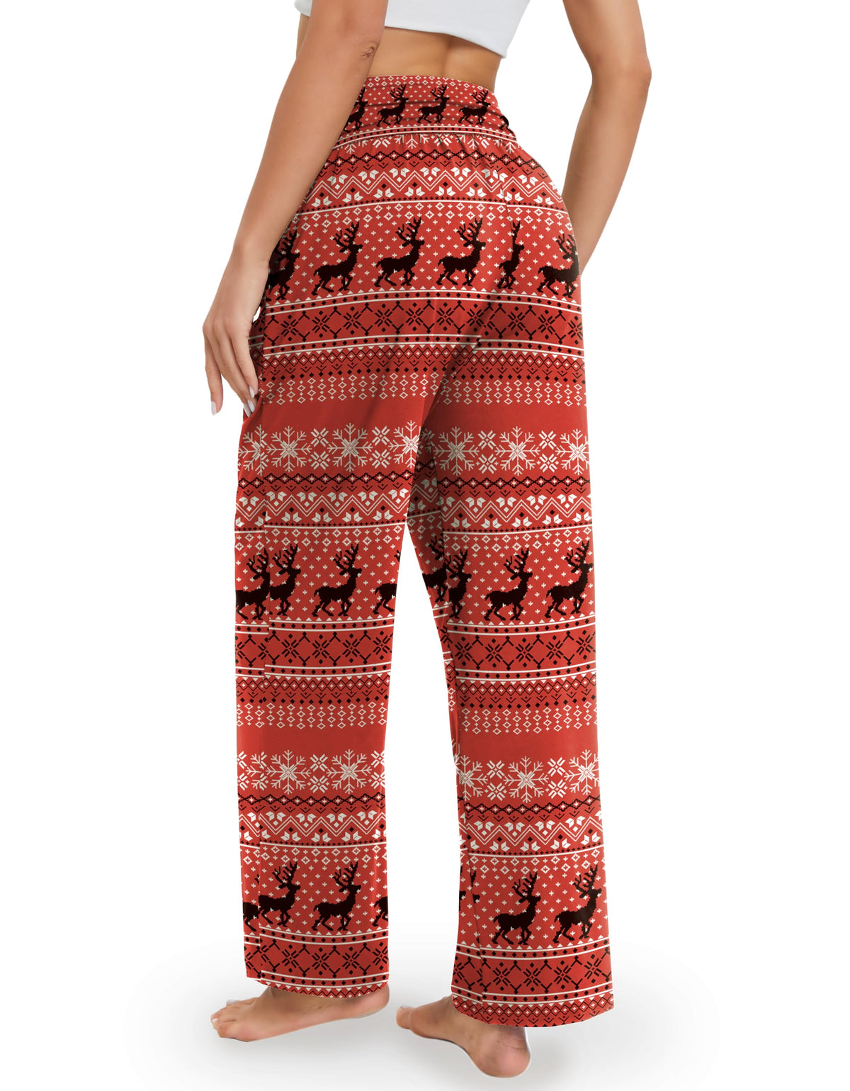 Gracyoga Women's Wide-Leg Yoga Pants Flowy Lounge Pajamas With Pockets