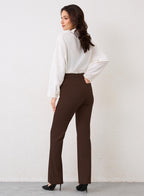 Vimpep Straight-Leg Yoga Dress Work Pants Women Pull On - Size Small