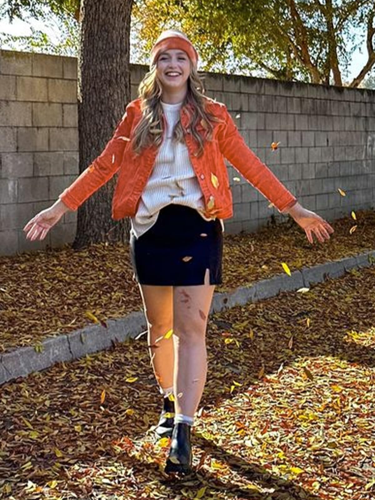 Luvamia Denim Jackets For Women Stretch Jean Size XL - Orangeade