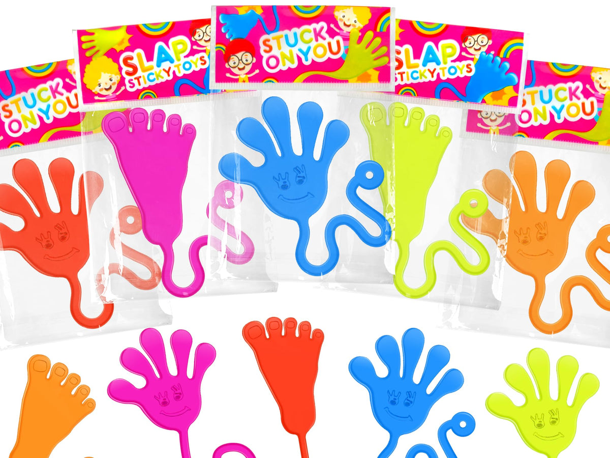Party Favors Goodie Bag Stuffer Fillers for Kids (30 PCS), Large Sticky Hands & Feet for Birthday Pinata, Classroom Students Non Candy Treats Prizes Supplies Toys Gifts for Toddlers Boys Girls