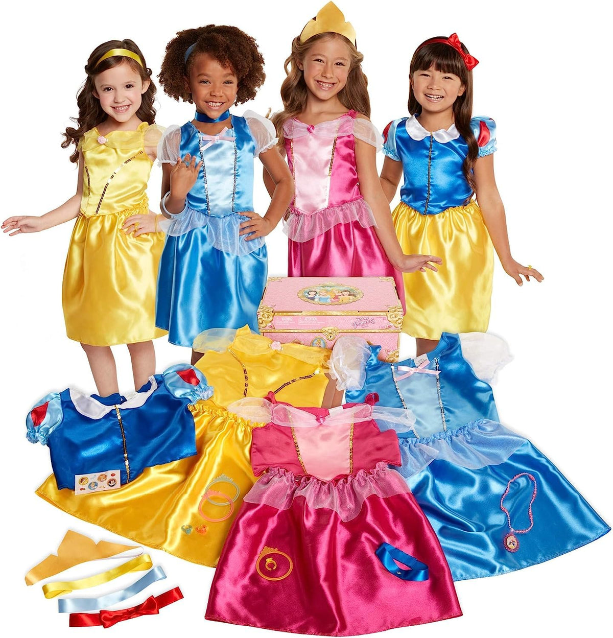 Disney Princess Dress Up Trunk Deluxe 21 Piece Officially Licensed [Fanci Exclusive]