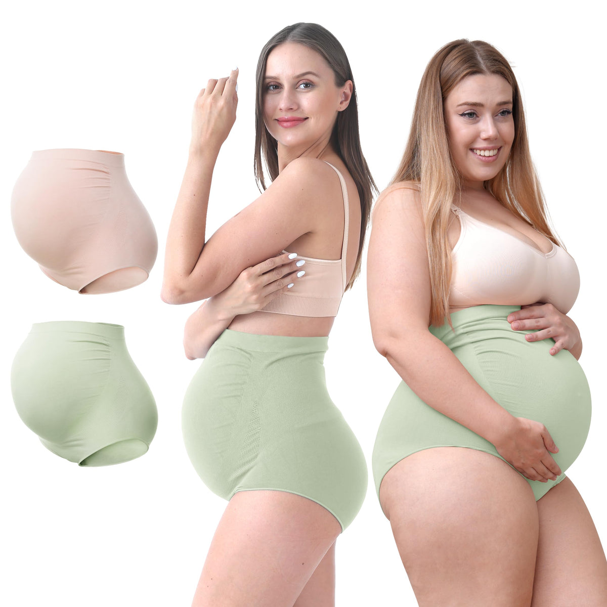 Women's Sunnybuy Maternity High Waist Pregnancy Seamless Soft Panties