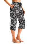 Viodia Women's 18" Modest Swim Capris Pants With Pockets - Size Medium