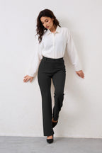 Vimpep Straight-Leg Yoga Dress Work Pants Women Pull On - Style 65