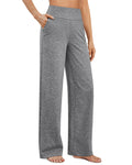 G4free Wide-Leg Yoga Pants For Women With Pockets Heather - Size X-Small
