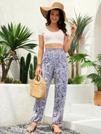 Qianxizhan Women's Harem Pants High-Waist Yoga Boho - Style 115