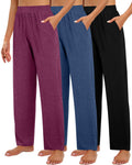 Huukeay 3 Pack Women's Lounge Pants Cozy Sweatpants X-large - Style 5