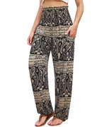 Qianxizhan Women's Harem Pants High-Waist Yoga Boho - Style 99
