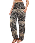 Qianxizhan Women's Harem Pants High-Waist Yoga Boho - Style 36