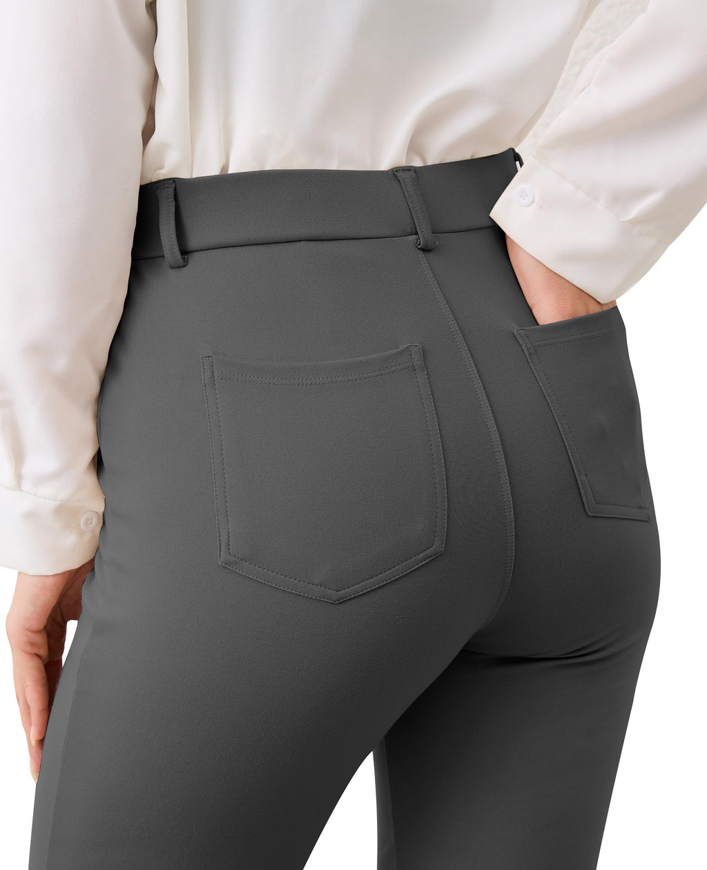Vimpep Straight-Leg Yoga Dress Work Pants Women Pull On - Style 78