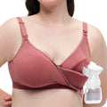 Women's Momcozy Hands-free Pumping Breathable Tencel™ Fabric Breast Pump Bra