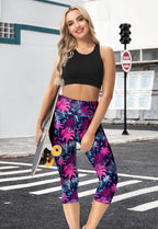Women's Swimsuit Swim Capris Uv Protection Tummy Control Swimming