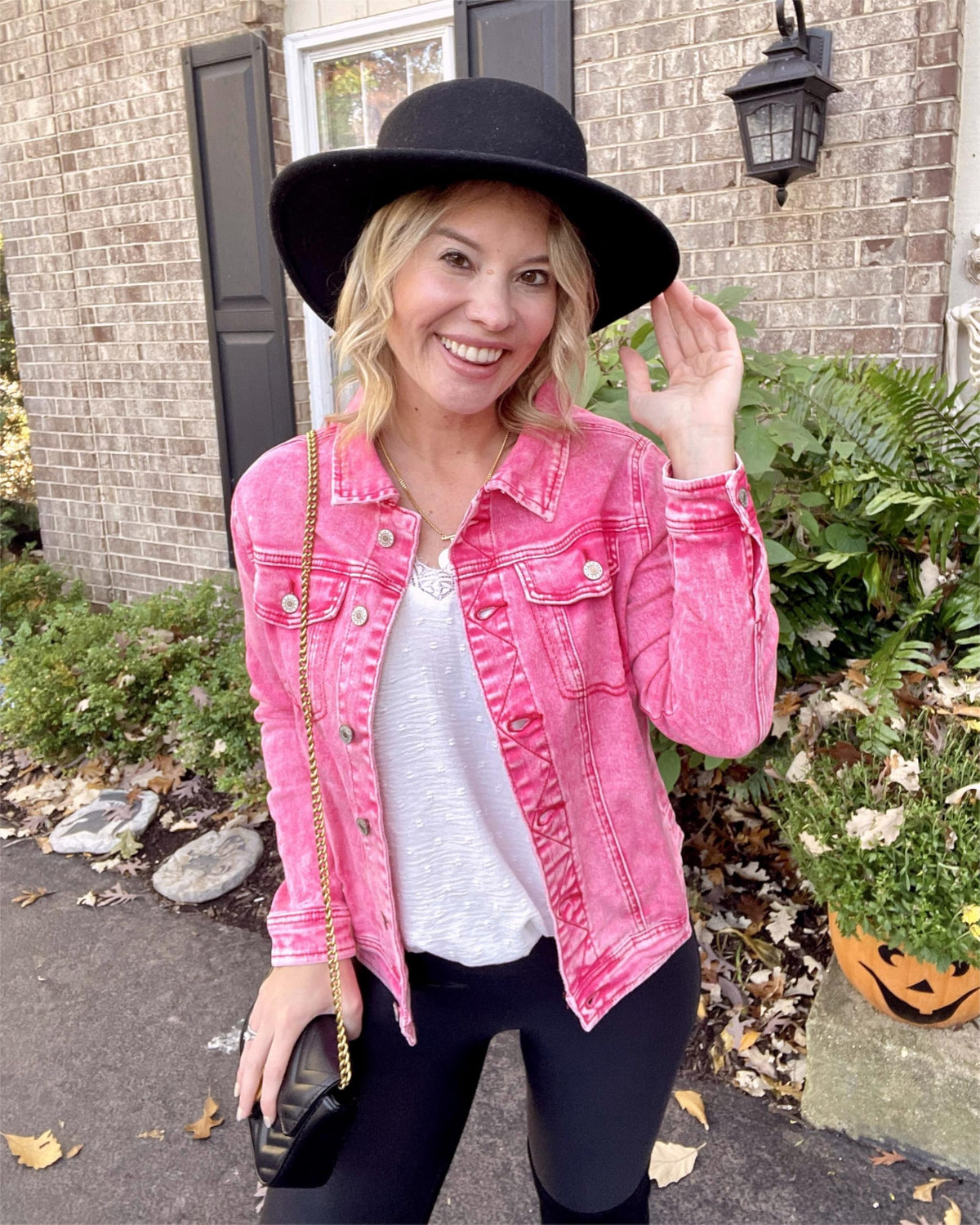 Luvamia Denim Jackets For Women Ladies Jean Pink Jacket - Aurora