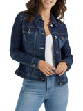 Wrangler Authentics Women's Stretch Denim Jacket, Drenched, X-small
