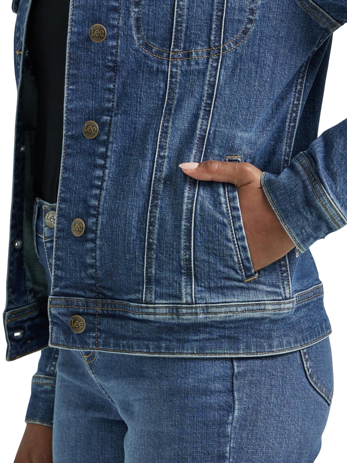 Lee Women's Legendary Rider Denim Jacket, Standout, Large