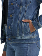 Lee Women's Legendary Rider Denim Jacket, Standout, Medium