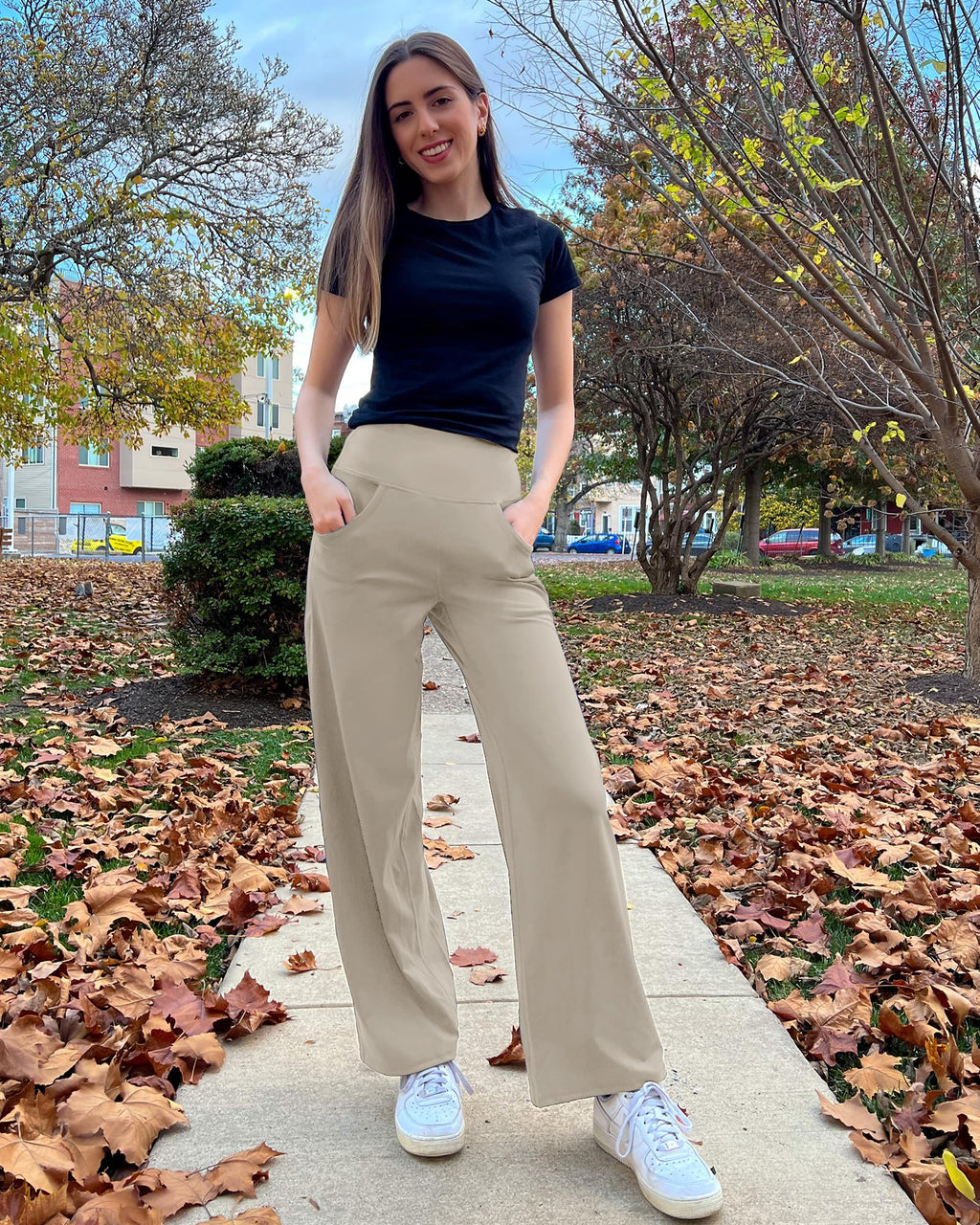 Promover Lounge Pants For Women With Pockets Relaxed Fit Mocha Xxl