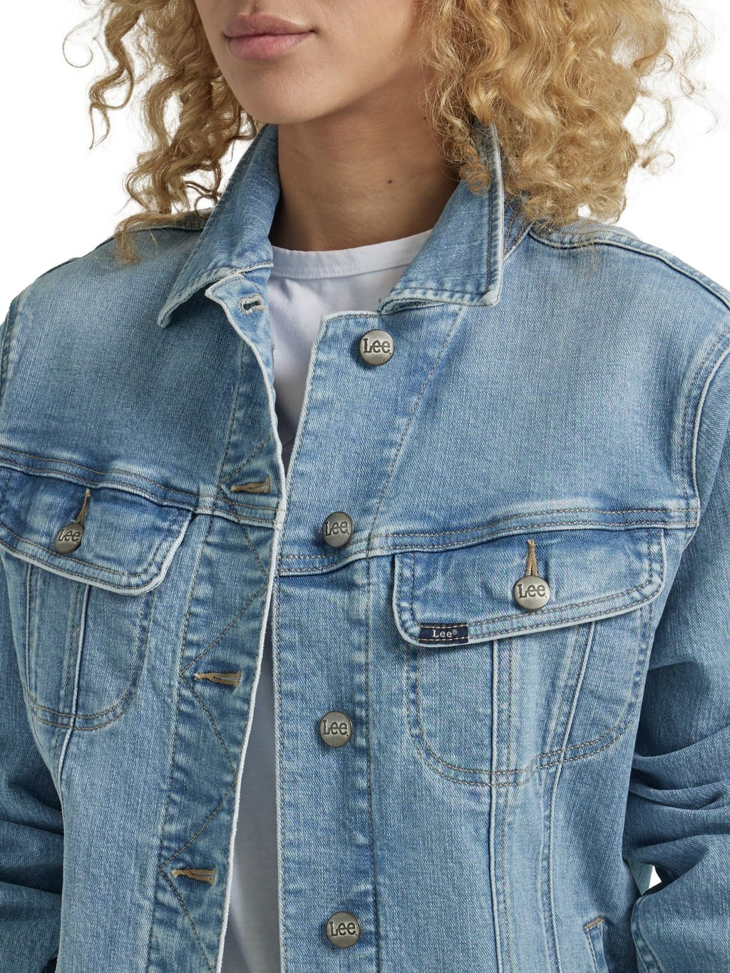Lee Women's Legendary Rider Denim Jacket, Sunday, X-large - Light