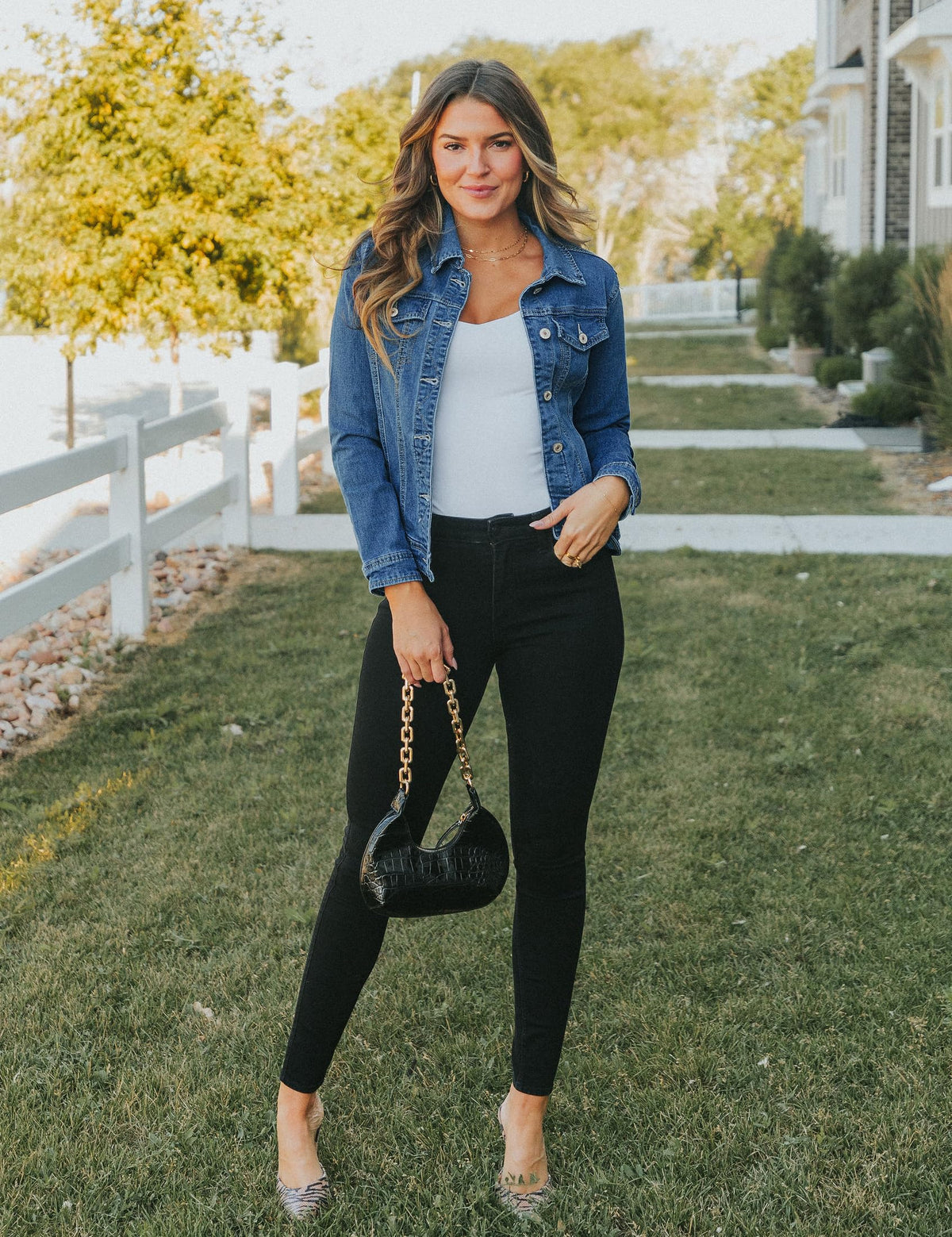 Luvamia Jean Jacket Women Plus Size Denim Outfit For - Vintage Blue