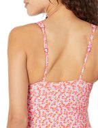 Essentials Women's Maternity Ruched V-neck Swimsuit With Adjustable