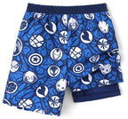 Disney Marvel Spiderman Toddler Boys Rash Guard Swim Trunks Compression Liner Summer Swim Shorts UPF 50+Swimming Trunks Sea Surf Bathing Suit Kids Swimsuit Deep Blue Swimwear Pool Board Short 3-4 Year