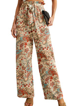 Iwollence Unique Adjustable Knot Palazzo Pants Women - Style 19