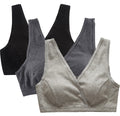 Women's Cakye 3 Pack Maternity Nursing Sleep Breastfeeding Cotton Bralette